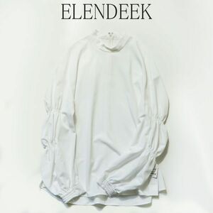 新品 エレンディーク ELENDEEK オフホワイト ブラウス フリー FREE