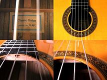 即決 Classic Guitar MODEL No. G-40 表板トップ単板クラシックギター 美品程度良好 ナイロン弦ガットギター 新品ケース付属_画像5
