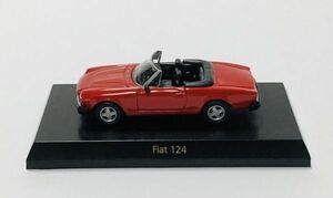 ○ MKA167 サークルKサンクス限定 京商 フィアット・ランチャミニカーコレクション FIAT 124 赤　 1/64