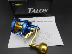 OMOTO リール TALOS TS10N-HG 右 マックスドラグ8kg 6.2:1 ハイギア　レバードラグリール ジギング 