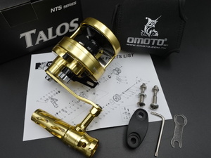 OMOTO リール TALOS NTS14NNLH-HG 左 マックスドラグ13.5kg 5.8:1 ハイギア　レバードラグリール ジギング 