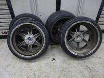 MK-MOTORSPORT MKモータースポーツ 18インチアルミホイール＋225/40R18&245/40R18 4本セット PCD120 5H BMW 5シリーズ 当時物 希少♪_画像9