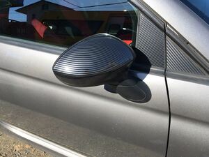  Fiat abarth for carbon pattern door mirror cover 
