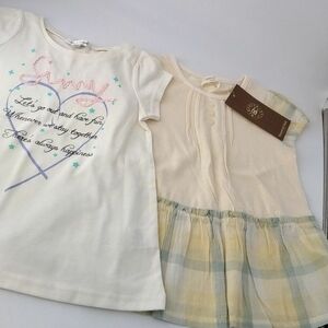 女の子　半袖　トップス　Ｔシャツ　セット　anyFAM　ﾋﾞｹｯﾄｸﾗﾌﾞ 100