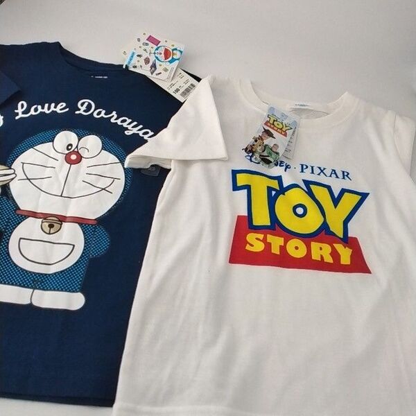 男の子 半袖 トップス Tシャツ セット ドラえもん トイストーリー 100
