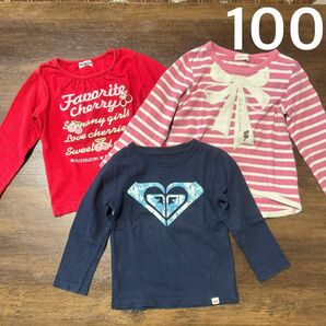 ニットプランナー　KP ロキシー　ROXY ムージョンジョン　カットソー　長袖　トレーナー　長袖tシャツ ロンT 100