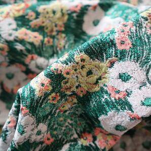 J95 油絵風のお花柄 ジャガード織り生地 ゴブラン織り生地 145×50cmの画像4