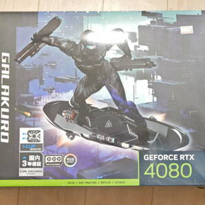 【美品】玄人志向 NVIDIA GeForce RTX4080 搭載 グラフィックボード GG-RTX4080-E16GB/OC/TP GALAKURO GAMINGの画像1