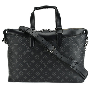 ルイヴィトン LOUIS VUITTON ブリーフケース エクスプローラー 2way ビジネスバッグ M40566 モノグラムエクリプス グレー ブラック 黒 中古