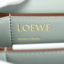 ロエベ LOEWE ゴヤ アコーディオン クラッチ ショルダーバッグ A896O44X01 アナグラム 2way ポシェット タン ブラウン 茶 レザー 中古_画像7