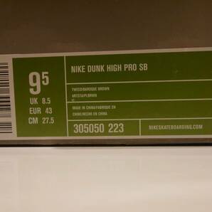 NIKE DUNK HIGH PRO SB TWEED ツイード US9.5 27.5cm JORDAN SUPREME STUSSYの画像8