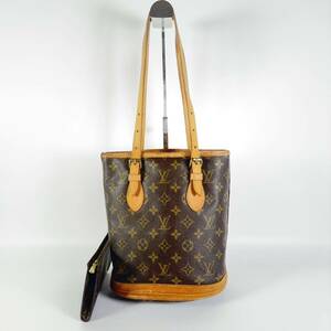 Louis Vuitton ルイヴィトン　バケットPM ポーチ付き　トートバッグ ショルダーバッグ