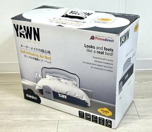 【未使用】airYAWN エアーヨーン 電動エアーベッド ダブルサイズ 電動ポンプエア注入タイプ プライムダイレクト