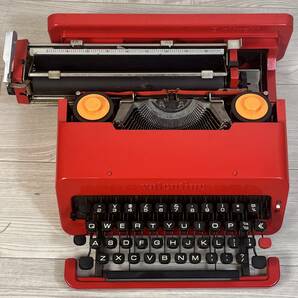 olivetti VALENTINE タイプライター オリベッティ バレンタイン Ettore Sottsass エットーレソットサス メンフィス MoMA 赤バケツ 現状品 の画像4