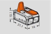 WFR-2L 10個 ワンタッチコネクター WAGO ワゴジャパン 新品 送料込み_画像3