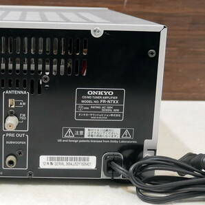 ▲(R603-E120)ジャンク オーディオ機器 システムコンポ ONKYO D-N7XX FR-N7XX オンキョー リモコン欠品の画像4