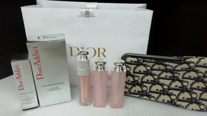 未使用品　Dior Addict　ディオール　アディクト　004　マキシマイザー　グロス　リップ　バーム　LIPGLOW　コスメ　ブラシポーチ付　