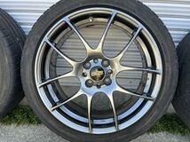 BBS RF500 17×7J 100 4H ポテンザS001 205/45 R17 BMW mini R55 R56 NKE165 カローラフィールダー 14mm 美品 手渡し対応のみ_画像3