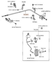 未使用品 トヨタ純正 マーク2 チェイサー クレスタ アクセル ワイヤー TOYOTA Genuine CHASER TOURER V JZX100 Accelerator Control Cable_画像2