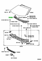 新品 トヨタ純正 SW20 MR2 フロント カウルトップ ベンチレーター ルーバー JDM TOYOTA Genuine Cowl Top Ventilator Louver Front Panel_画像3