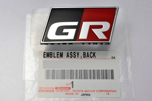 新品未使用 トヨタ純正 90 スープラ GR リアエンブレム JDM Toyota Genuine Supra A90 GR Rear Emblem Logo Badge Gazoo Racing