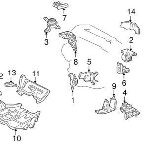 新品未使用 トヨタ純正 MR-S MRS ZZW30 エンジンマウント インシュレータ JDM TOYOTA GENUINE ENGINE MOUNTING INSULATOR RHの画像3