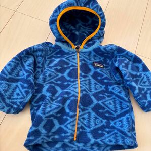 数回着用 Patagonia キッズ パタゴニア ジップアップパーカー　フリース　6〜12M 子供服