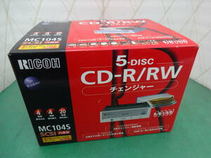 ★6228 未使用長期保管品 RICOH 5Disc CD-R RW チェンジャー MC104S ジャンク扱い