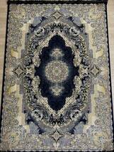 百貨店展示品 大判　最高峰約144万ノット　シルク30％ウール70%　イラン産手織り 高級ペルシャ絨毯 201×305cm　#6_画像2