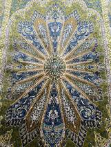 百貨店展示品　Negin Mashhad Helel工房　シルク100％ 最高峰225万ノット　イラン産　手織り 高級ペルシャ絨毯 101×152cm　#17_画像8
