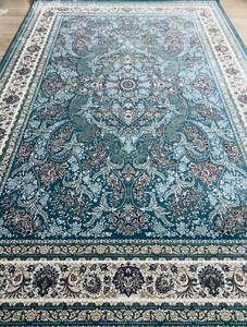 百貨店展示品 大判　最高峰約144万ノット　シルク30％ウール70%　イラン産手織り 高級ペルシャ絨毯 201×305cm　#3