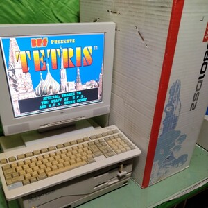 ■ NEC PC-9801DS2 FDD1/2からMS-DOS起動確認済み FM音源OK! キーボード、電源ケーブル、箱付