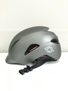 1円スタート 訳有 Mixiu 自転車ヘルメット ロードバイク ヘルメット 耐衝撃 通気性 LEDテールランプ Lサイズ シルバーグレー A06081