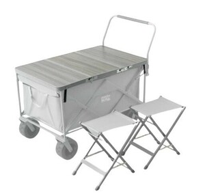 1 jpy start ENDLESS-BASS temp chair 2 legs set table top chair 2 legs set carry wagon for gray wood D9892