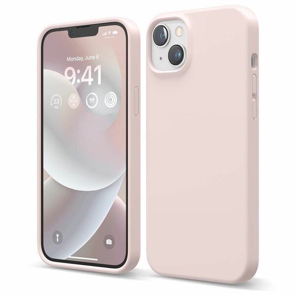 iPhone14Plus対応 ケース カバー シリコン ピンク