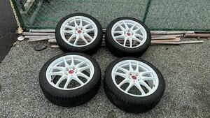 ワークエモーション CR 極 kiwami 18インチ 7.5J 114.3 winter maxx 03 スタッドレス セット レヴォーグ