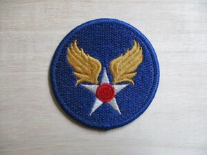 【送料無料】アメリカ陸軍航空軍 司令部パッチ刺繍ワッペン/AAF patchアーミーARMY AIR FORCE米陸空軍USAAF米軍US空軍USAAC M32