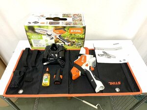 ▽STIHL スチール 充電式 ガーデンカッター 10.8V バッテリー×1個 充電器付き 中古▽010507