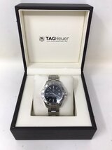 ◆TAGHeuer タグホイヤー AT/自動巻 WAP2010 アクアレーサー キャリーバー5 300M デイト黒文字盤 メンズ腕時計 中古◆9546★_画像2