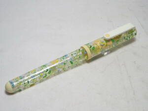 ミ191，　　　廃盤　セーラー万年筆　キャンディ　花柄　緑透明　600円　　新品