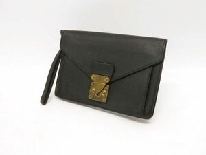 hakt1395-7 526 LOUIS VUITTON ルイ・ヴィトン エピ ポシェット セリエ ドラゴンヌ セカンドバッグ レザー ブラック M52612