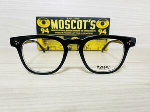 ★MOSCOT★モスコット★メガネフレーム★DUDEL★伊達眼鏡 ウェリントン ブラック クリスタル★未使用 美品