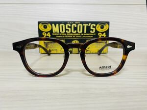 ★MOSCOT★モスコット★レムトッシュ★メガネフレーム★LEMTOSH★伊達眼鏡 鼈甲柄★ノーズパッド付き★ボストン 未使用 美品