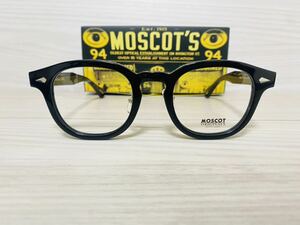 ★MOSCOT★モスコット★レムトッシュ★メガネフレーム★LEMTOSH★伊達眼鏡 黒縁★ノーズパッド付き★ボストン 未使用 美品