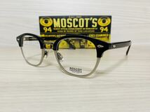 ★MOSCOT★モスコット★レムトッシュマック★メガネフレーム★LEMTOSH-MAC★伊達眼鏡 ブラック シルバー ウェリントン 未使用 美品_画像2