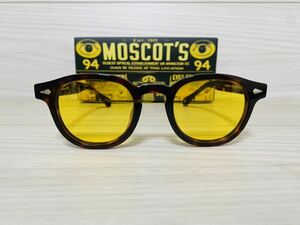 MOSCOT モスコット★レムトッシュ★カラーレンズサングラス★LEMTOSH★伊達眼鏡 鼈甲柄 ボストン 未使用 美品