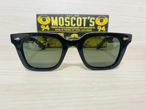 ★MOSCOT★モスコット★サングラス★GROBER★伊達眼鏡 スクエア ウェリントン 黒縁 未使用 美品