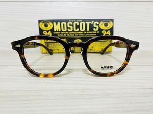 MOSCOT モスコット★レムトッシュ★メガネフレーム★LEMTOSH★伊達眼鏡 鼈甲柄 ノーズパッド付き 人気フレーム ボストン 未使用 美品