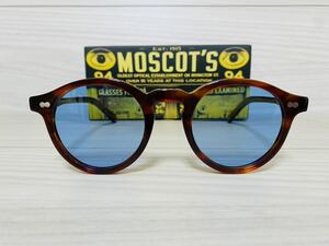 MOSCOT モスコット★ミルゼン★サングラス★MILTZEN★伊達眼鏡 ブロンド カラーレンズ ボストン オシャレ 未使用 美品