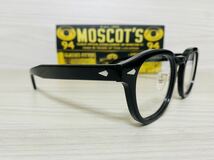 MOSCOT モスコット★ノーズパッド付きレムトッシュ★メガネフレーム★LEMTOSH★伊達眼鏡 ブラック 人気フレーム ボストン 未使用 美品_画像3